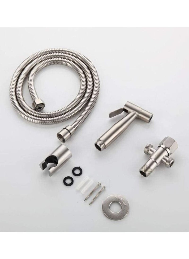 Shower Booster Nozzle Brushed Spray Gun Four-Piece Set For Bathroom Clean - Image 5