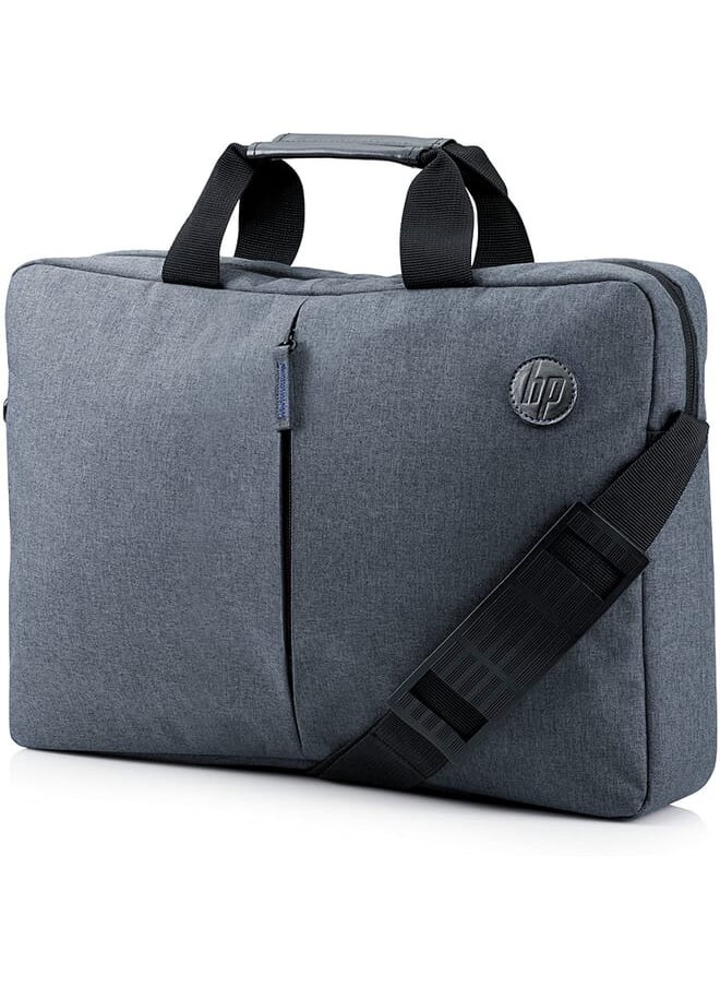 HP - Value Topload 15.6 Laptop Case With Shoulder Strap Multiple Organizer Pockets Grey K0B38Aa - Image 1