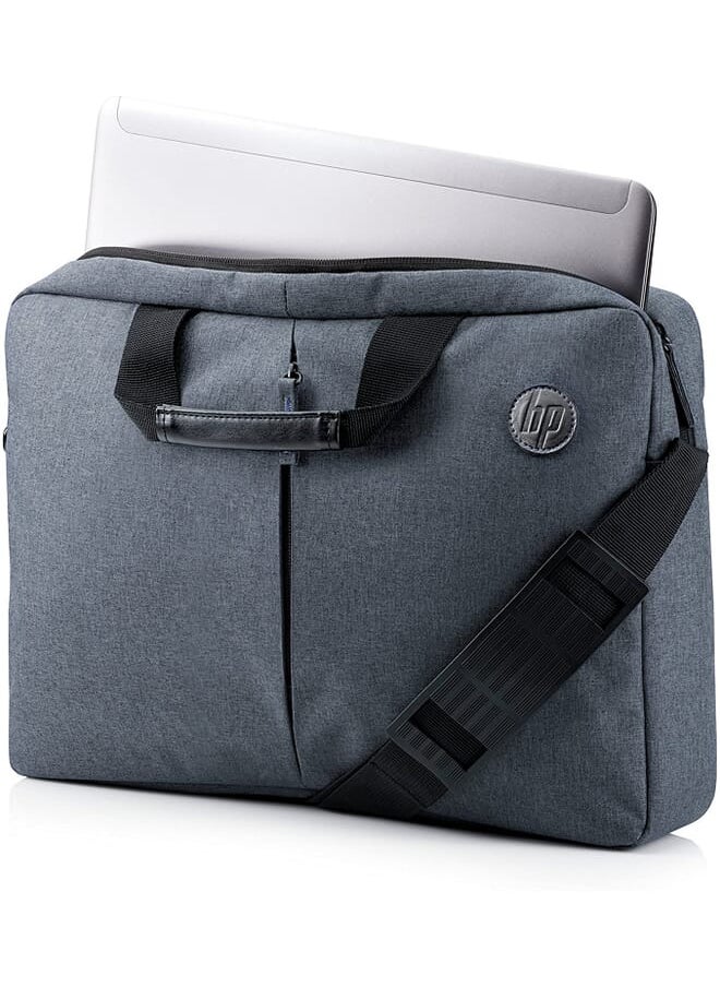 HP - Value Topload 15.6 Laptop Case With Shoulder Strap Multiple Organizer Pockets Grey K0B38Aa - Image 1