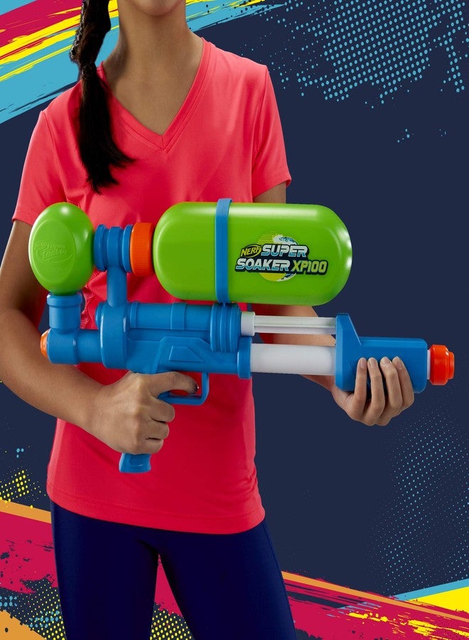 Super Soaker Nerf XP100-AP Water Blaster, 42 Fluid Ounce Capacity Tank, Recycled Plastic, Air-Pressurized, Outdoor Water Toys for 7 Year Old Boys and Girls and Up - Image 4