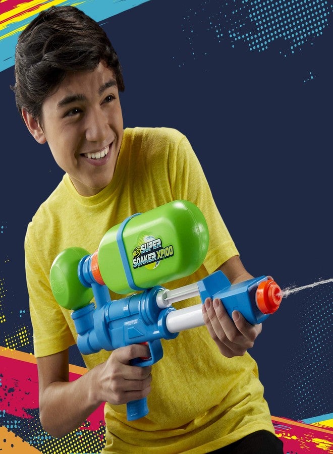 Super Soaker Nerf XP100-AP Water Blaster, 42 Fluid Ounce Capacity Tank, Recycled Plastic, Air-Pressurized, Outdoor Water Toys for 7 Year Old Boys and Girls and Up - Image 2