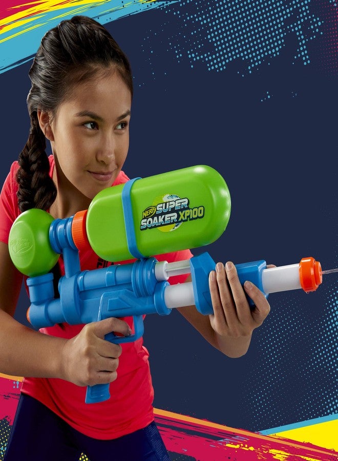 Super Soaker Nerf XP100-AP Water Blaster, 42 Fluid Ounce Capacity Tank, Recycled Plastic, Air-Pressurized, Outdoor Water Toys for 7 Year Old Boys and Girls and Up - Image 5