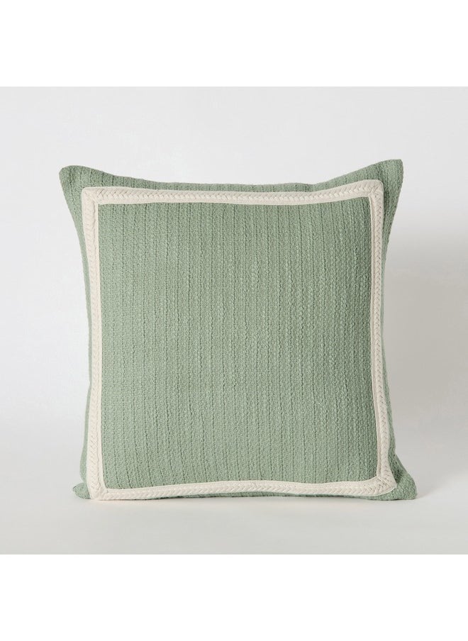 Home Box Green Artist Gradenia Border Patch Filled Cushion 45 x 45 cm  - Image 5