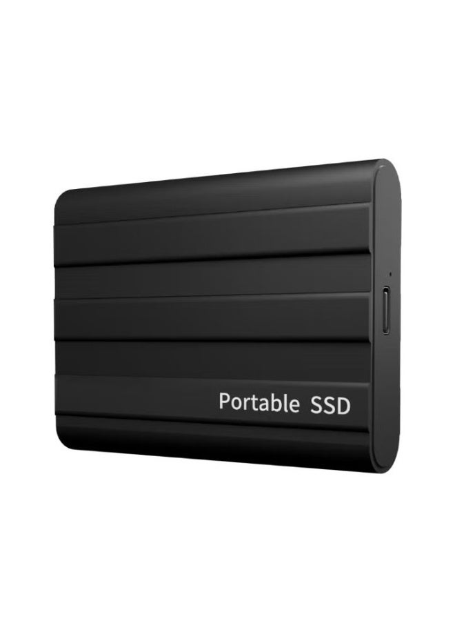 قرص SSD خارجي محمول سعة 2 تيرابايت، 2000 جيجابايت USB 3.1 لنقل البيانات بسرعة عالية، محرك نسخ احتياطي للكمبيوتر يدعم نقل تخزين البيانات، محرك أقراص خارجي محمول صغير الحجم USB C لأجهزة الكمبيوتر الشخصية/الكمبيوتر المحمول/الهواتف والمزيد - Image 1