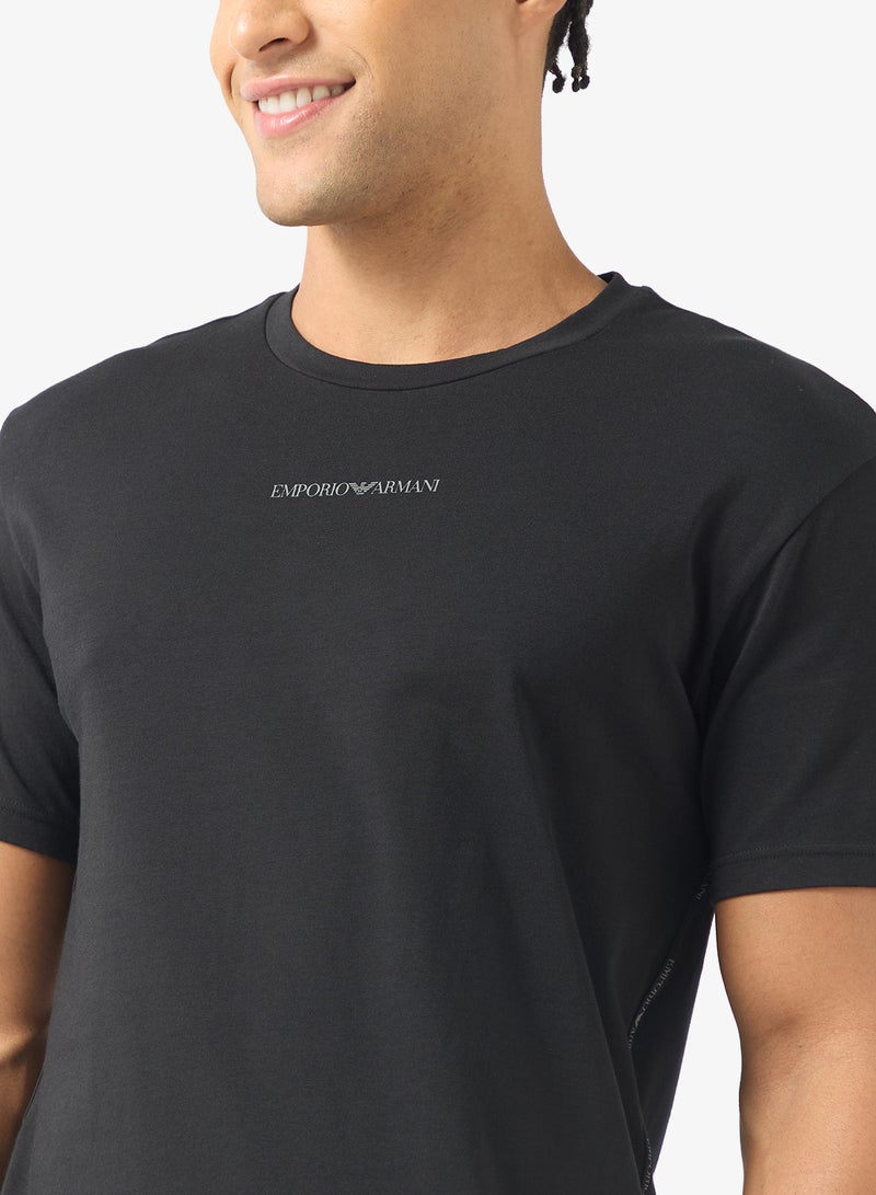 EMPORIO ARMANI 2 Pack Of Logo Crew Neck T-Shirt - Image 4