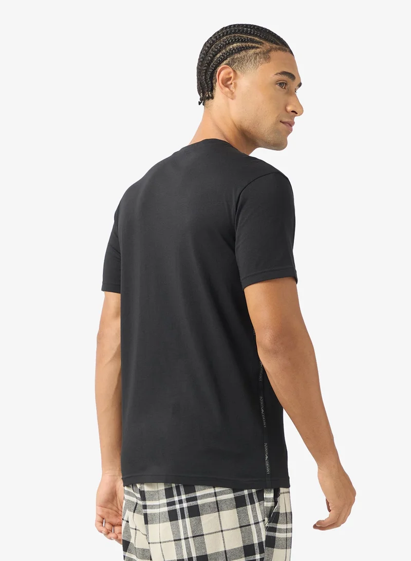 EMPORIO ARMANI  2 Pack Of Logo Crew Neck T-Shirt for Men | Best Price UAE