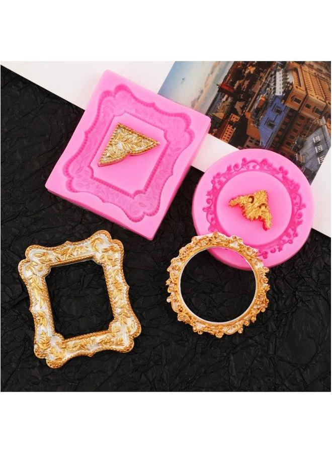 تاياهيرو Vintage Lace Silicone Mold Creative Baking Decorative Chocolate Mold-Specifications:Paragraph 1-Pink 17-368 - Image 4