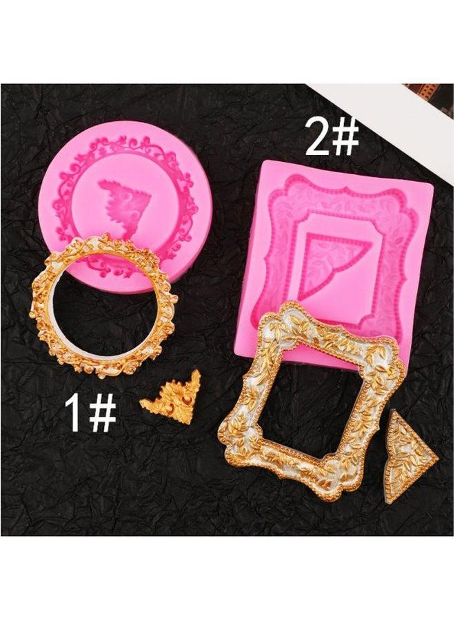 تاياهيرو Vintage Lace Silicone Mold Creative Baking Decorative Chocolate Mold-Specifications:Paragraph 1-Pink 17-368 - Image 2