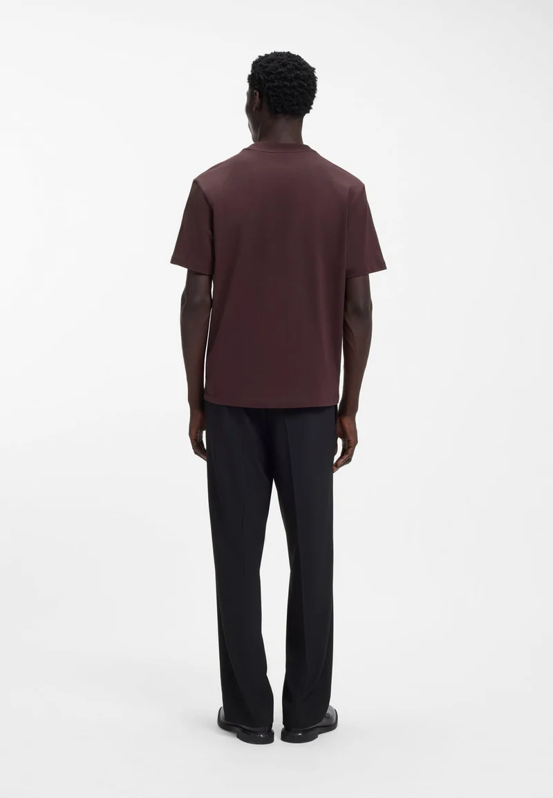 HUGO Relaxed-fit T-shirt in cotton with logo print