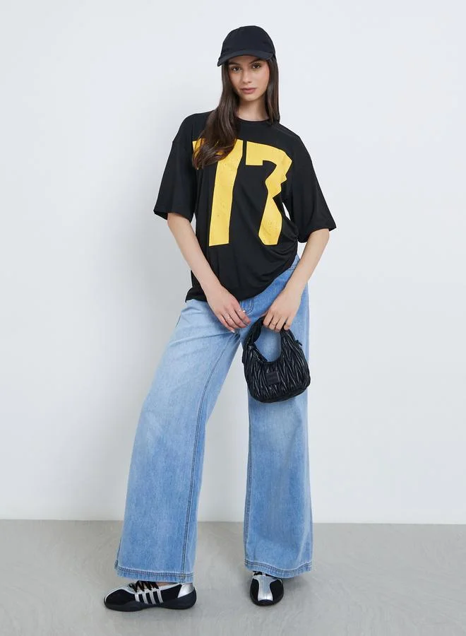 Take Two Take Two Graphic Print Oversized T-Shirt