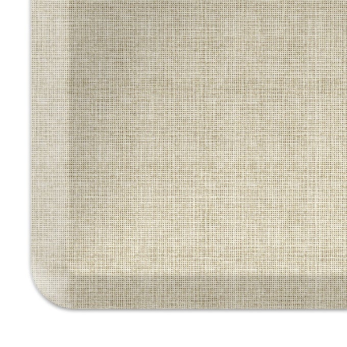 DECORATIVE FOAM FLOOR MAT 30 X 108 TWEED ANTIQUE WHITE