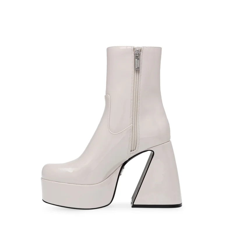 STEVE MADDEN Mid-Casual Ivory Women's Booties