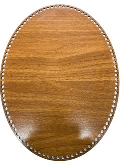 Ala Depo Wooden Oval Ellipse Basket Tray Base 40X30 cm Walnut Double Face 3 mm MDF 