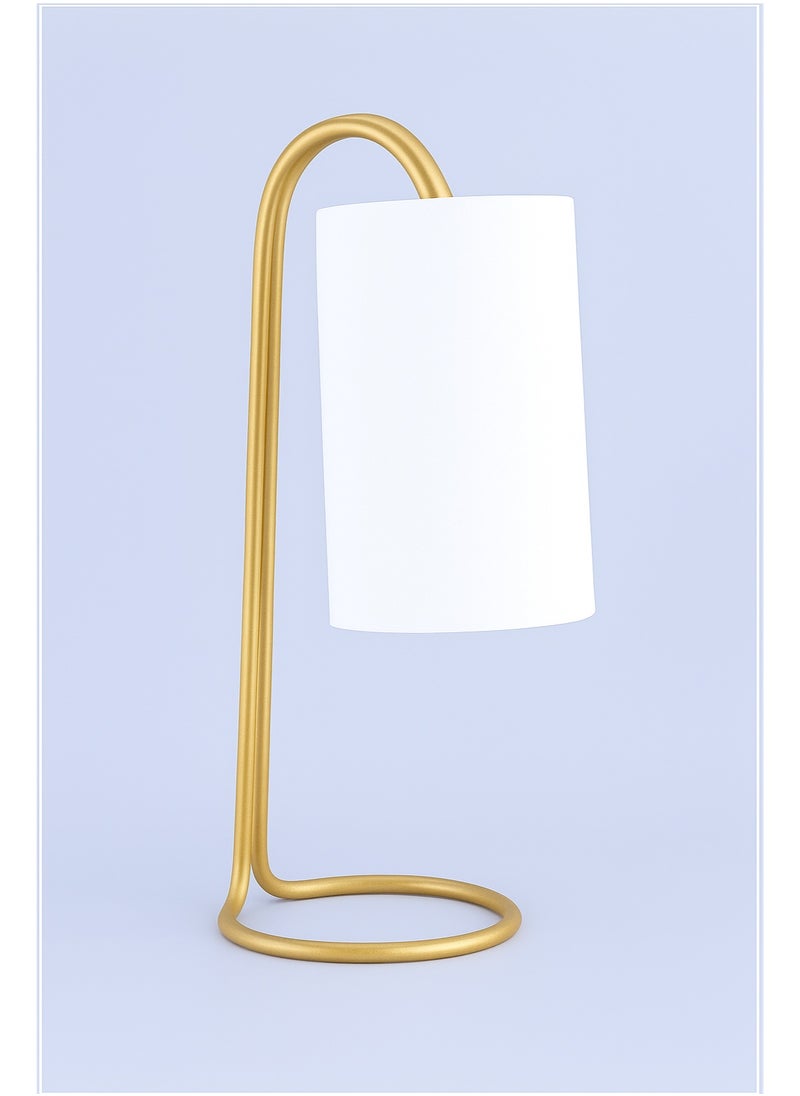 Kiana home furnishing - ArcoLoop Gold Modern Table Lamp - Image 1