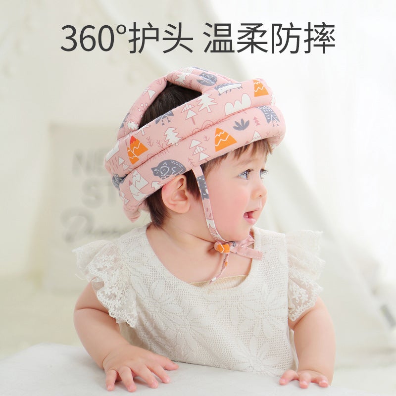 Baby Anti-Fall Head Protection Pad Baby Toddler Anti-Fall Pillow Head Protection Anti-Fall Cap Children'S Anti-Collision Cap Summer Breathable - Image 3
