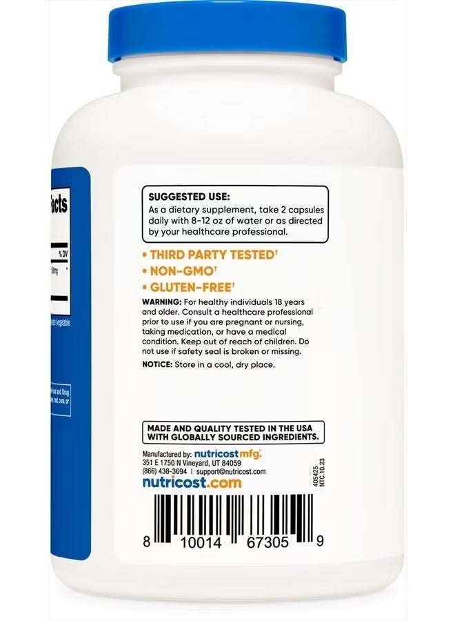 Nutricost, Tribulus, 240 Capsules (750 mg per Capsule) - Image 3