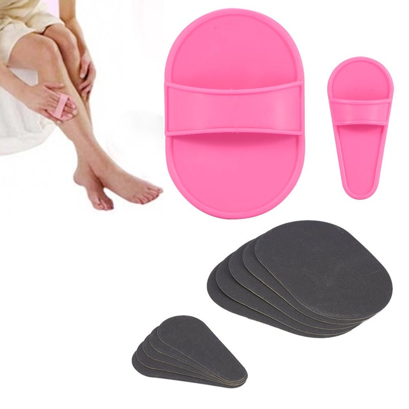Brrnoo Smooth Away Portable Body Depilation Tool Set Replacement Sanding Pads for Hair Removal