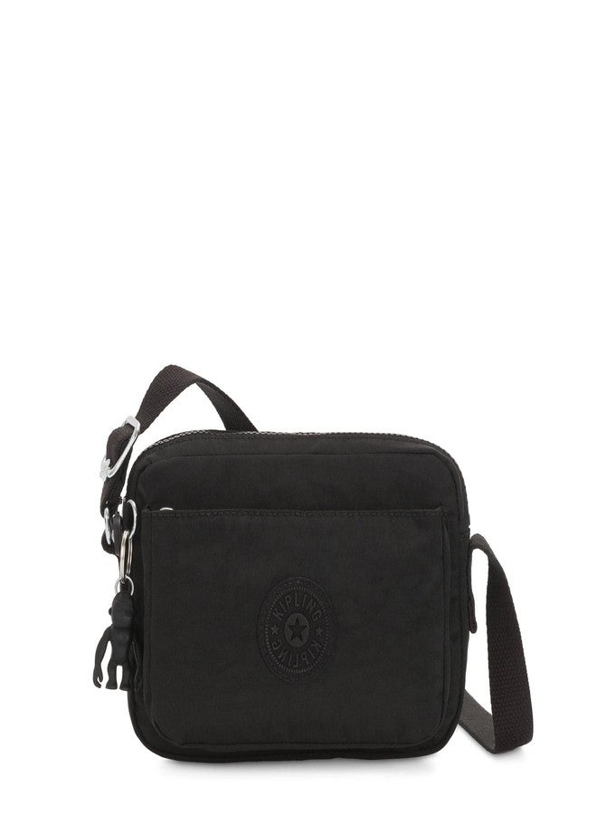 KIPLING KIPLING حقيبة يد نسائية من كيبلينج، طراز أبانو كروسبودي، لون أسود نوار، 9.5 سم طول × 6.75 سم ارتفاع × 3.5 سم عمق (مقاس أمريكي) - Image 1