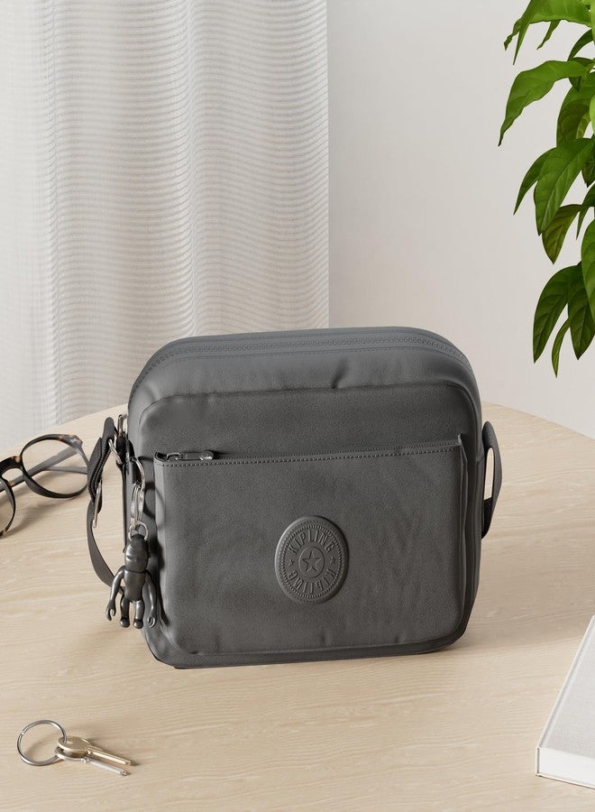 KIPLING KIPLING حقيبة يد نسائية من كيبلينج، طراز أبانو كروسبودي، لون أسود نوار، 9.5 سم طول × 6.75 سم ارتفاع × 3.5 سم عمق (مقاس أمريكي) - Image 2