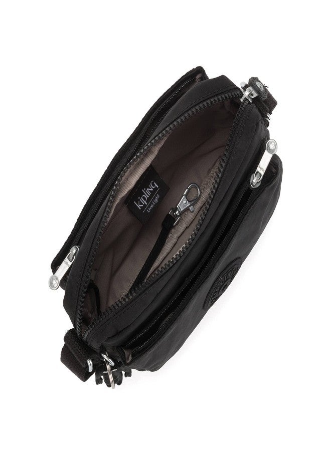 KIPLING KIPLING حقيبة يد نسائية من كيبلينج، طراز أبانو كروسبودي، لون أسود نوار، 9.5 سم طول × 6.75 سم ارتفاع × 3.5 سم عمق (مقاس أمريكي) - Image 4