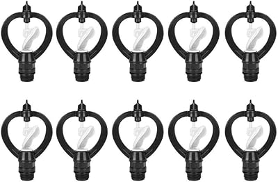 Yosoo123 Yosoo123 10Pcs Plastic G1/2in Spray Sprinkler Butterflies RainShaped Nozzle, Agricultural Irrigation Water Spray  - Image 1