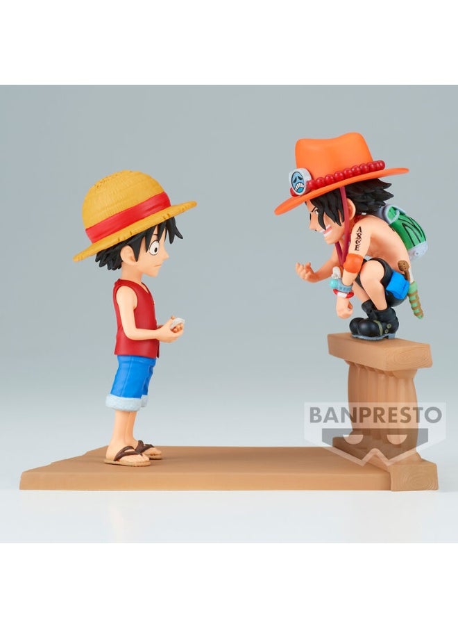 Banpresto Banpresto One Piece Collectable Log Stories  Luffy & Ace Statue  - Image 2