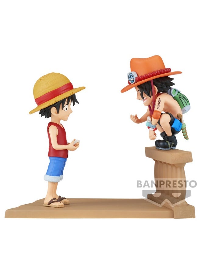Banpresto Banpresto One Piece Collectable Log Stories  Luffy & Ace Statue  - Image 1