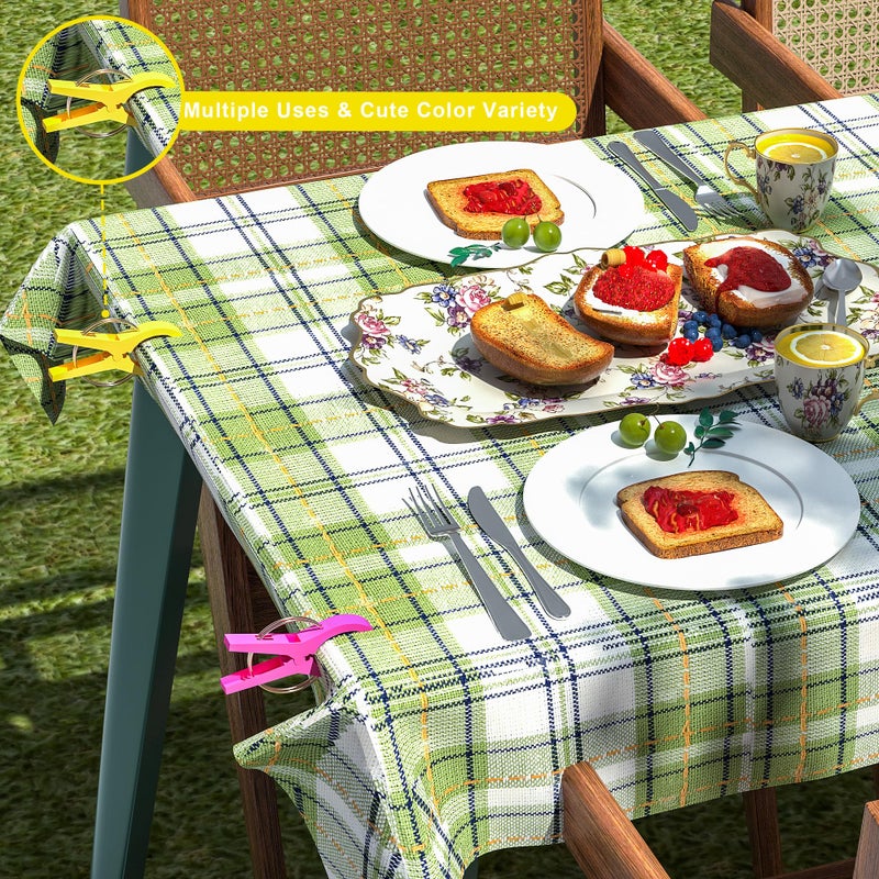 ECROCY Beach Towel Clips Heavy Duty, 8 Pack Towel Clips Non-Slip, Waterproof Towel Holder in Bright Colors - Image 5