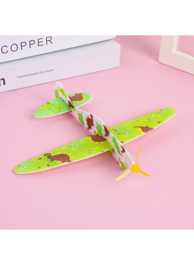 Foam Sliding Magic Plane Foam Plane Model Assembled Food Toys Kindergarten Handmade Toys Cross Border-Color:Dinosaur Plane  - Image 1
