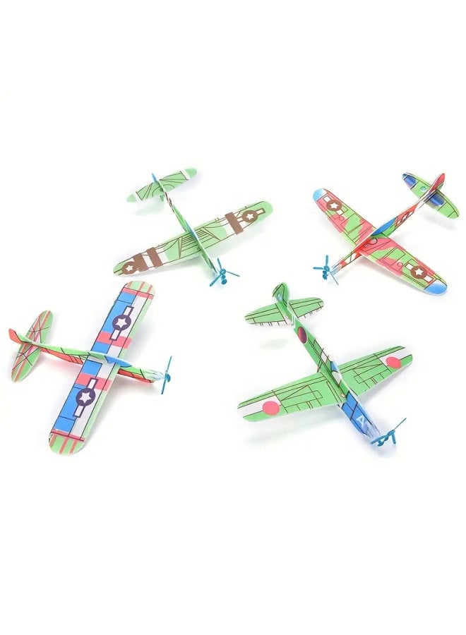 Foam Sliding Magic Plane Foam Plane Model Assembled Food Toys Kindergarten Handmade Toys Cross Border-Color:Dinosaur Plane  - Image 3