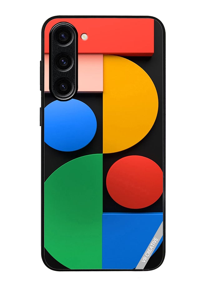 VR CREATIVE Protective Case Cover For Samsung Galaxy S23 FE Abstract Design Multicolour - Image 1