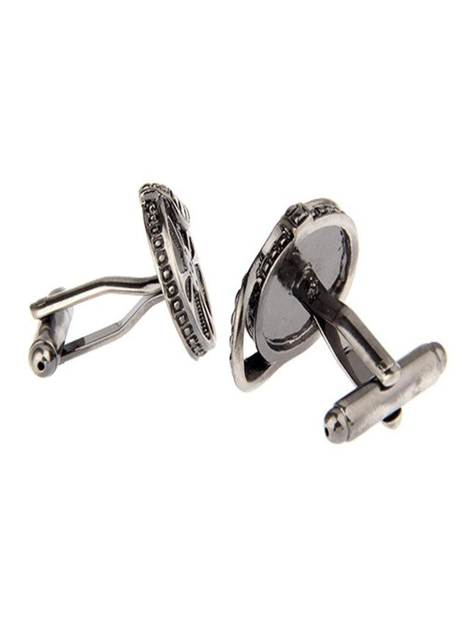 Vcufflinks Movie Film Reel Cufflinks in Gunmetal TV Director Wedding Cuff Links - Image 3