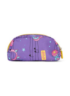 THE CLOWNFISH The Clownfish Edutrek Series Printed Polyester 33.5 L School Backpack with Pencil/Stationery Pouch School Bag Zip Pocket Daypack Picnic Bag For School Going Boys & Girls Age-10+ years (Violet - Music)  - Image 5