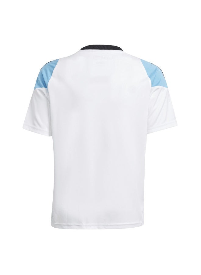 Adidas adidas Messi Tr Jsy Y White Football Jerseys 5-6Y  - Image 3