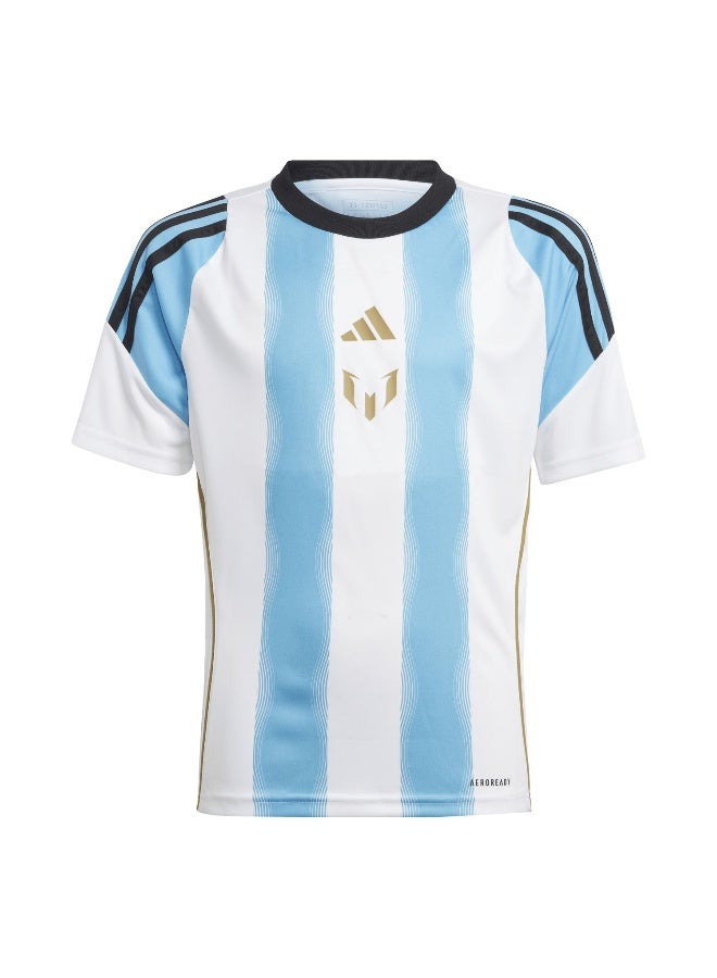 Adidas adidas Messi Tr Jsy Y White Football Jerseys 5-6Y  - Image 1