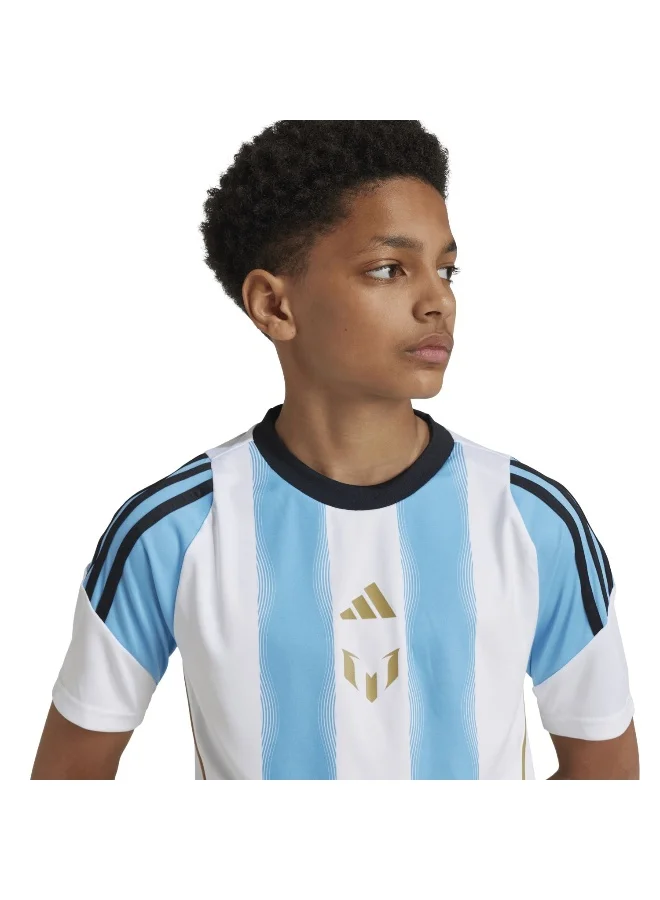 Adidas Messi Tr Jsy Y White Football Jerseys 5-6Y