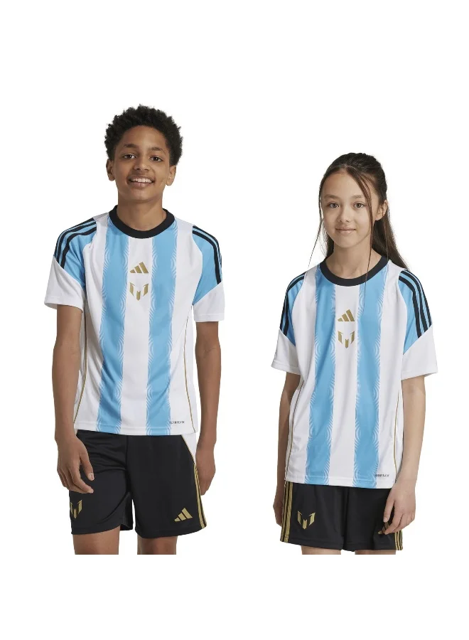 Adidas Messi Tr Jsy Y White Football Jerseys 5-6Y