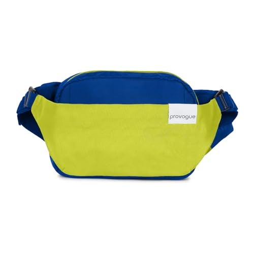 Provogue Rover Waist Bag for Men & Women, Crossbody Waist Pouch with Zippered Compartments & Adjustable Strap,Multipurpose Fanny Pack for Travel & Outdoor Activities Chest Bag, Electric Blue - Image 1