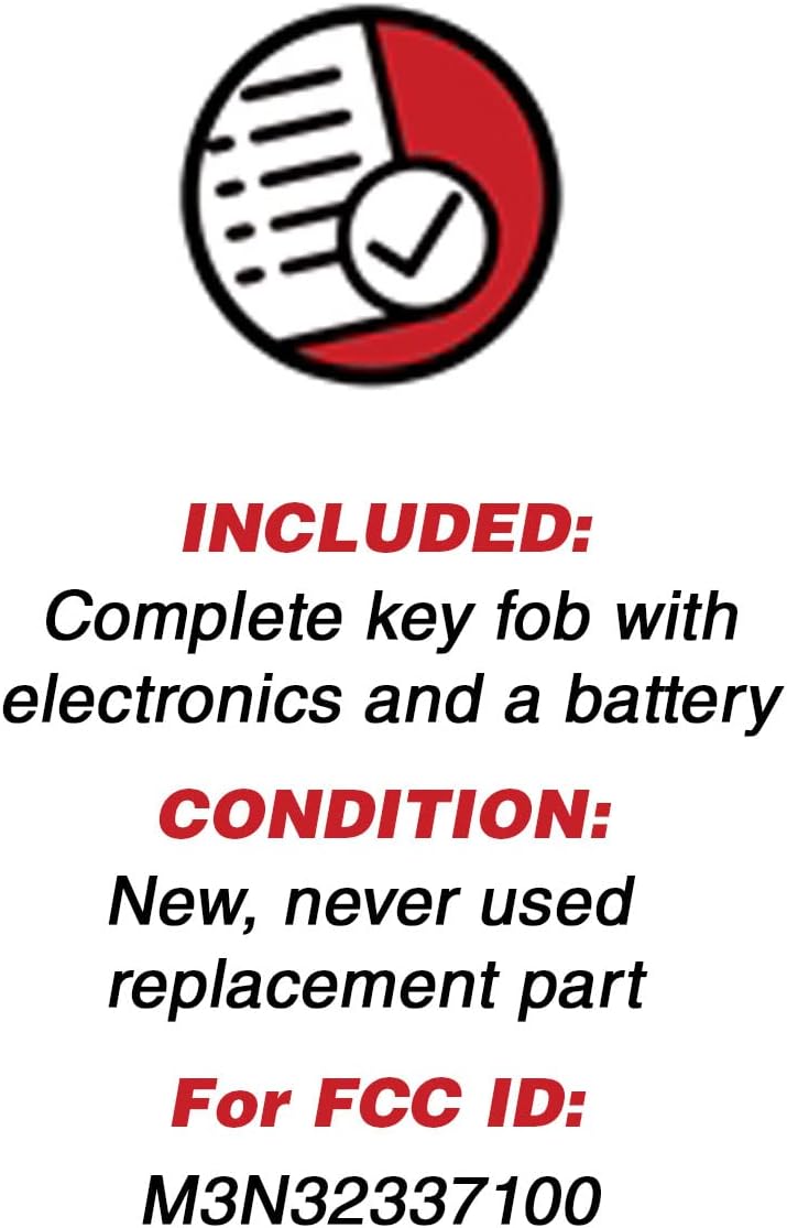 KeylessOption بديل مفتاح التحكم عن بُعد للدخول بدون مفتاح من KeylessOption لسيارات شيفروليه وجي إم سي M3N-32337100 - Image 3