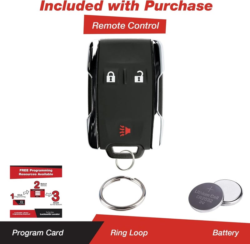 KeylessOption بديل مفتاح التحكم عن بُعد للدخول بدون مفتاح من KeylessOption لسيارات شيفروليه وجي إم سي M3N-32337100 - Image 2