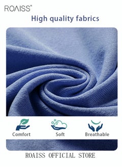 roaiss Women and Men Waffle Kimono Bathrobe Cotton Sleepwear Spa Robe Nightwear Nightgown Women Water Bathrobe Bridesmaid Robes Unisex Dressing Gown Autumn Robe  - Image 4