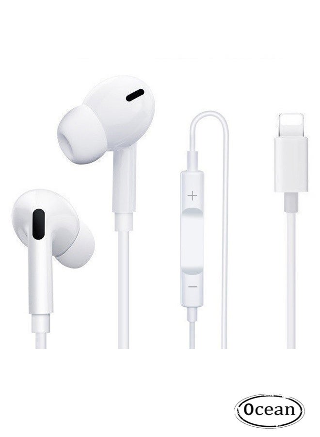 Ocean Ocean Wired Earbuds For iPhone Wired Earbuds Headphones With Lightning Plug Microphone Z65C553A9CEA8940EE45BZ