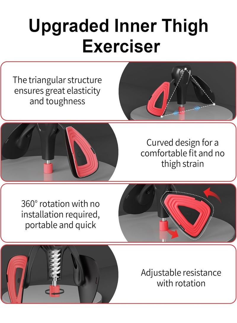 Bukela Upgraded Inner Thigh Exerciser, Kegel Exerciser, Adjustable Pelvic Floor Muscle Strengthening Exercise Devices, Hip Pelvic Trainer for Postpartum Recovery, Thigh Toner Workout Equipment - Image 3