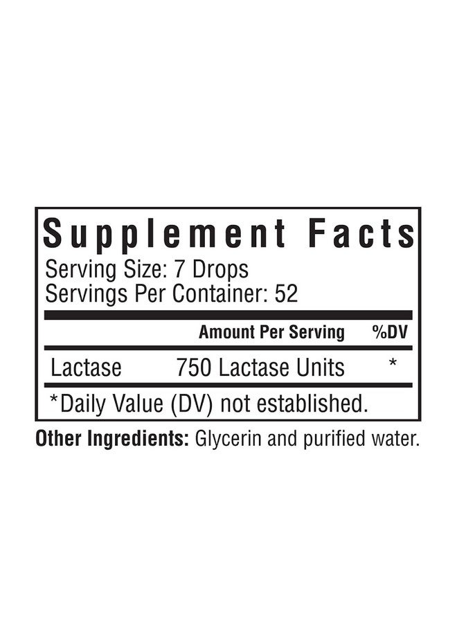 Seeking Health Lactase Drops, Supports Lactose and Dairy Digestion, for Lactose-Intolerant, Lactase Enzyme in Sweet Natural Glycerin Base to Make Lactose-Free Milk, 52 Servings (0.50 fl. Ounce) - Image 1