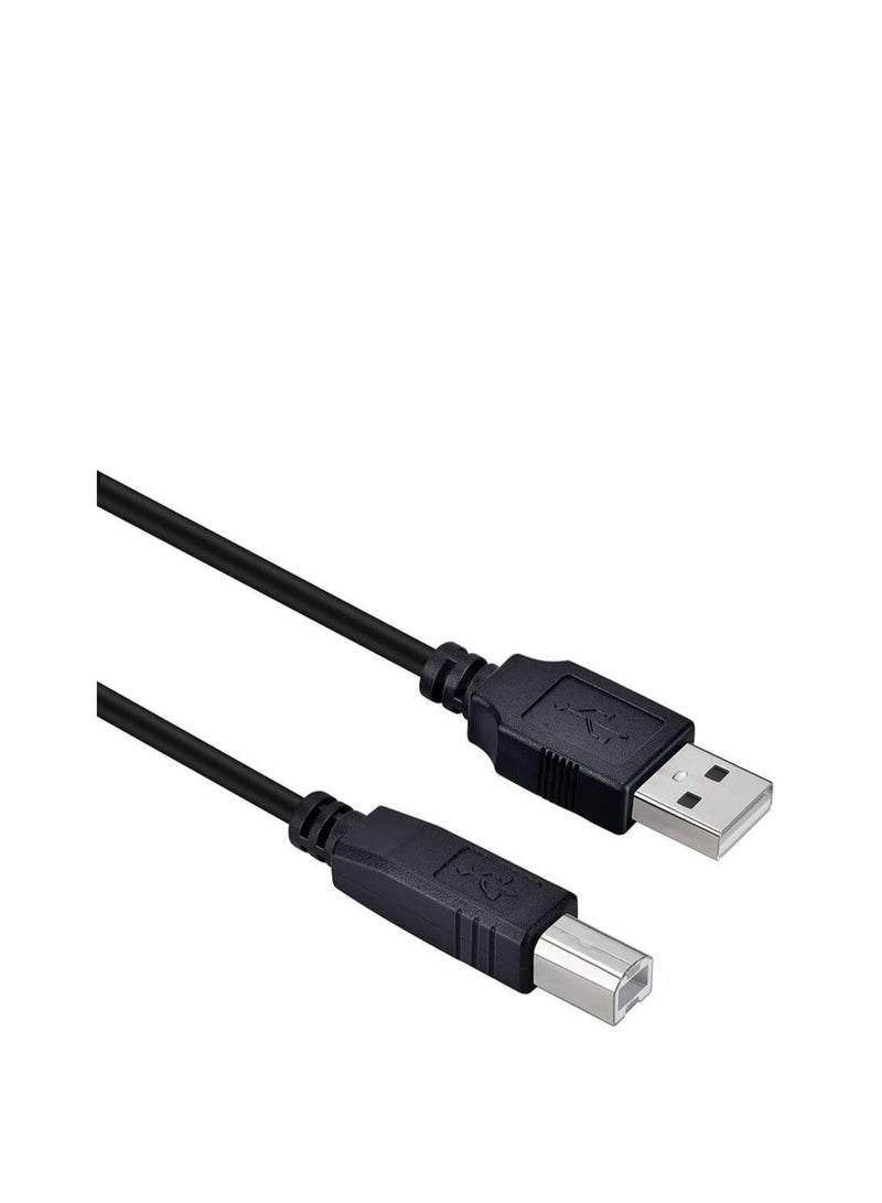 Terabyte USB 2.0 High Speed Cable M/M 0.5 m, A Male to B Male, USB Connection Cable for printers, Scanners etc., Double Shielded, AWG28, Colour Black 3meter - Image 1