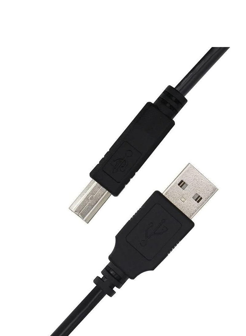Terabyte USB 2.0 High Speed Cable M/M 0.5 m, A Male to B Male, USB Connection Cable for printers, Scanners etc., Double Shielded, AWG28, Colour Black 3meter - Image 2