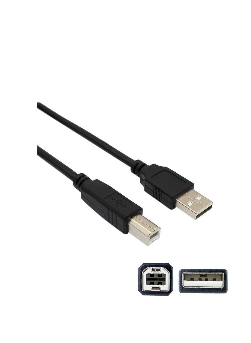 Terabyte USB 2.0 High Speed Cable M/M 0.5 m, A Male to B Male, USB Connection Cable for printers, Scanners etc., Double Shielded, AWG28, Colour Black 3meter - Image 4