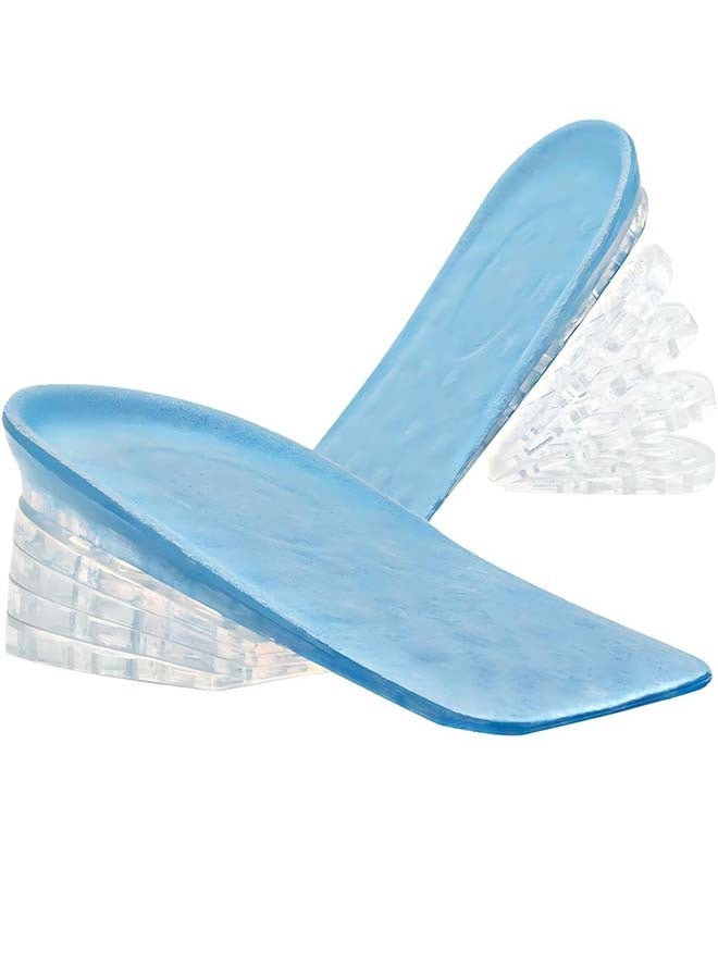 Adjustable 5-Layer Height Increasing Insoles, Unisex Silicone Heel Pads, Gel Heel Cushions To Correct Leg Length Differences - Image 1