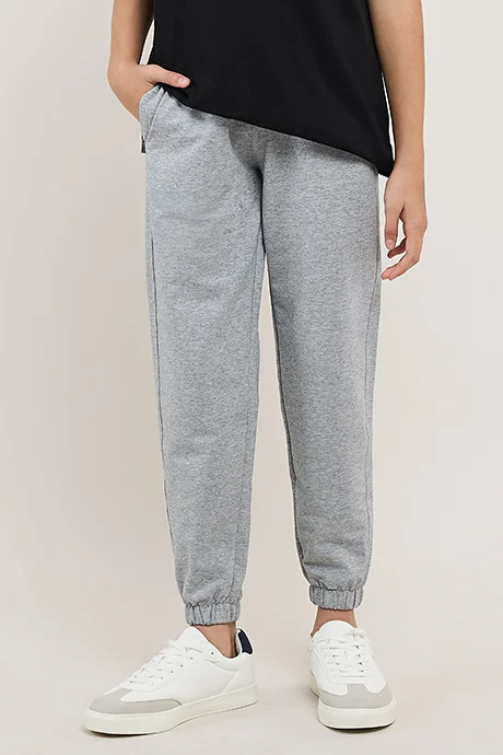 أر أند بي Solid Joggers with Drawstring Waist