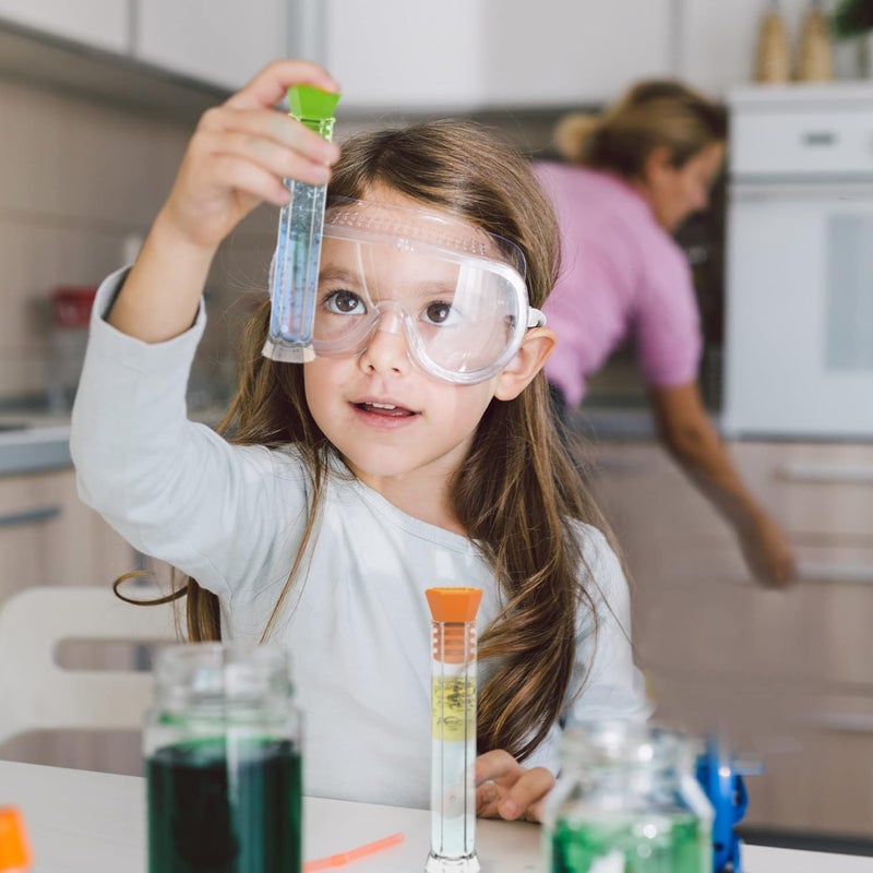 hand2mind hand2mind Starter Science Lab  Flat Bottom Test Tubes with Lids Six Tube Rack for Kids Experiments - Image 2